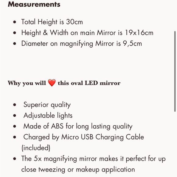 NWT Browgame Lightup LED mirror - Picture 5 of 5